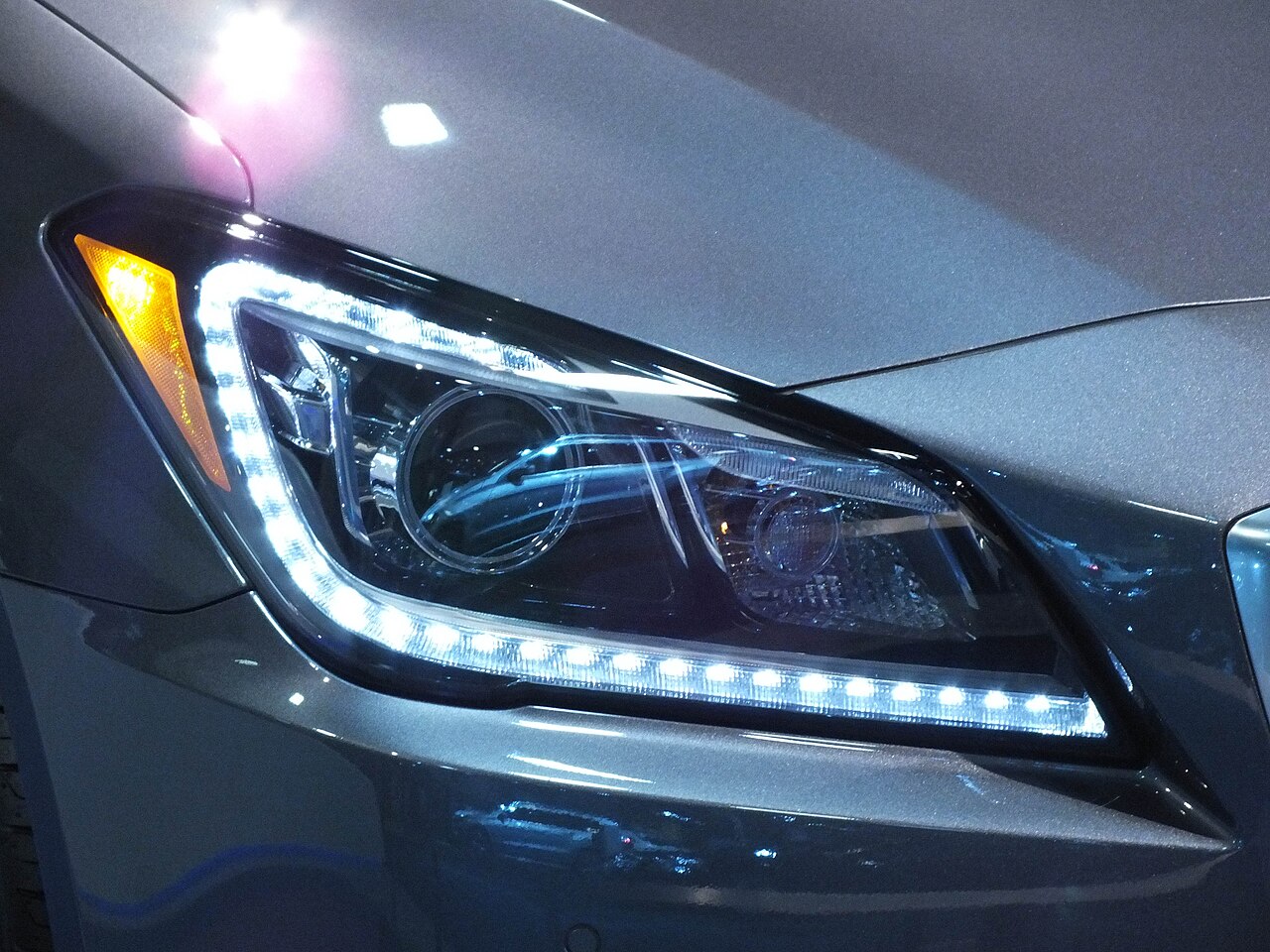 LED headlamp assembly, left